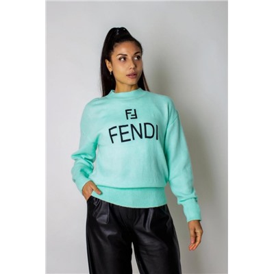 Теплый джемпер F женский арт.1835 (Бирюзовый)