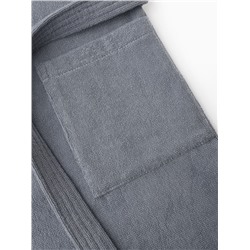 Халат мужской «Экономь и Я», размер 52-54, хлопок 100%, серый