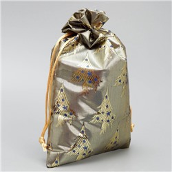 Мешочек подарочный парча «Новогодняя ночь», 16×24 см ± 1.5 см