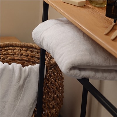 Полотенце махровое SL HOME: Classic «Блан де Блан», 100×180 см, хлопок 100%, белое