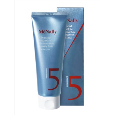 MCNALLY - ПЕНКА ДЛЯ УМЫВАНИЯ С РЕТИНОЛОМ И ЭКСТРАКТОМ АЛОЭ ADVANCED RETINOL 5+ALOE WATER DROP CLEANSING FOAM, 150 МЛ