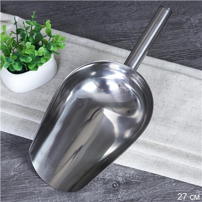 Совок для сыпучих продуктов 27 см металл / S-11 /уп 200/ 0,126