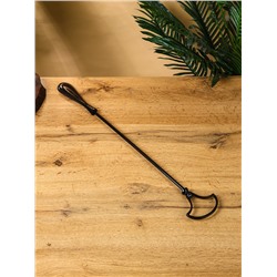 Ложка для обуви, 57 см, латунь