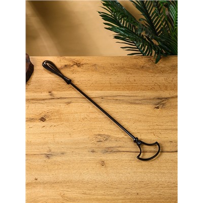 Ложка для обуви, 57 см, латунь