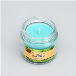 Ароматическая свеча в банке «Scented Candle, Cedarwood», кедр, 5×5 см, 140 г