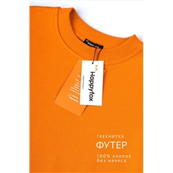 Костюм для девочки оверсайз из футера трехнитки Happyfox