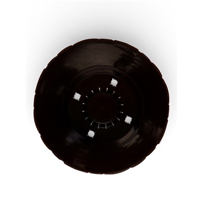 Горшок для цветов с поддоном «Камешки», 8 л, пластик, шоколадный