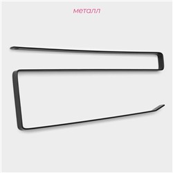 Держатель для бумажных полотенец подвесной Доляна, 26×1.5×12 см, чёрный