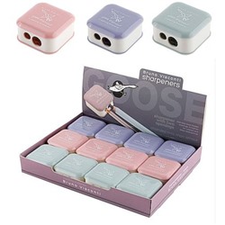 Точилка пластиковая с контейнером два отверстия "МОРАНДИ" ассорти 35-0072 Bruno Visconti