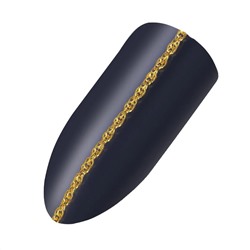 Nail Art Цепочка тройное плетение, 95 см, золотистый 15047