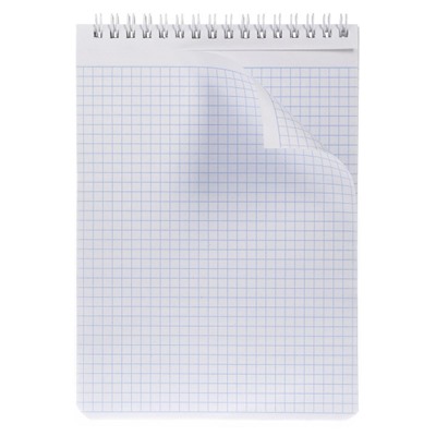 Блокнот на спирали А5 60л клетка "Россия" жесткая подложка (092968) Хатбер