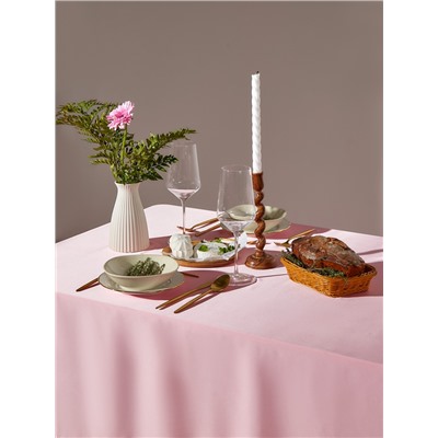 Скатерть «Этель» Rosy, 150×110 см, розовая