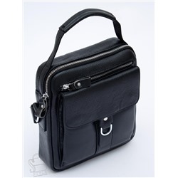 Сумка мужская кожаная 8208H black Heanbag