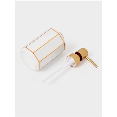 Набор для ванной «Равновесие», 2 предмета, дозатор для мыла, стакан, белый