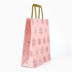 Пакет подарочный новогодний ламинированный «Яркий Новый год», M 30×26×9 см