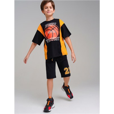 Комплект трикотажный для мальчиков: фуфайка (футболка), шорты