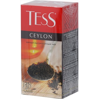 TESS. Classic Collection. CEYLON (черный) карт.пачка, 25 пак.