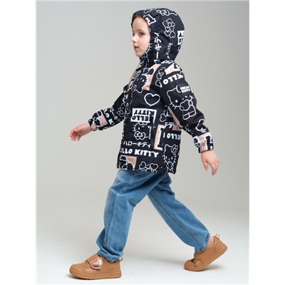 Куртка текстильная с полиуретановым покрытием для девочек (ветровка)