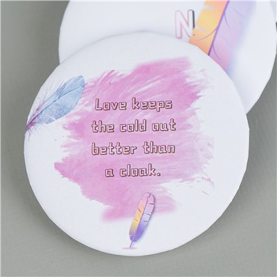 Зеркало карманное 7 см / CW419-6 /уп 12/480/