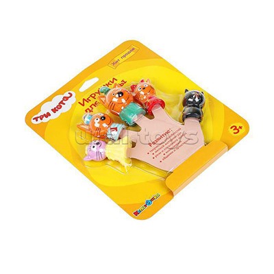 Игрушка для ванны "Три Кота. Пальчиковый театр"