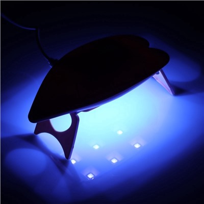 УЦЕНКА Лампа для маникюра LUF-09, UV/LED, 6 Вт, 6 диодов, розовая