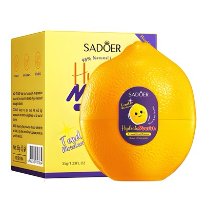 Лимонный крем для рук с витамином Е и ниацинамидом SADOER