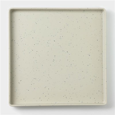 Блюдо сервировочное «Мрамор», 24.5×2.5 см, серое