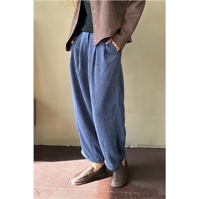 Брюки-бананы  VELVET086/04/Синий