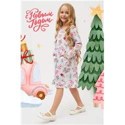 Платье Амели дл. рукав (Серый)