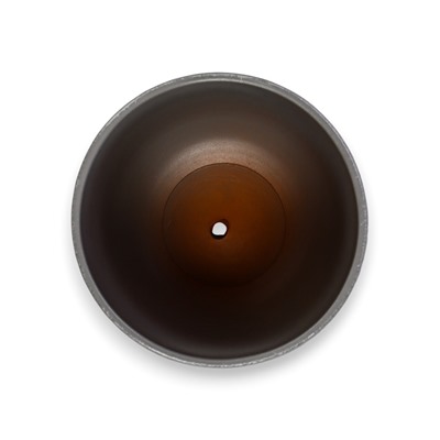 Горшок для цветов «Жемчуг», 1.6 л, d=15 см, h=13 см, керамический, с поддоном, серый