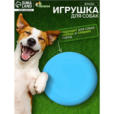 Фрисби, TPR, 14.5 см, голубая