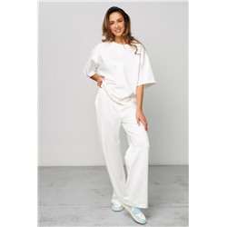 Костюм брючный с футболкой 403MLK (Молочный)