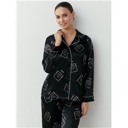 Omsa Пижама OmD 0232D LOVE Пижама принт. жен. (Рубашка+Брюки прямые), PL