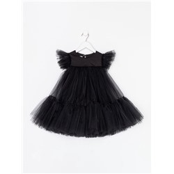 Платье нарядное для девочки KAFTAN, с пышной юбкой, рост 86-92, чёрное