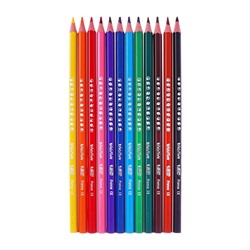 Карандаши цветные 12 цветов BIC Kids Evolution ECOlutions, детские, ударопрочные, пластиковые