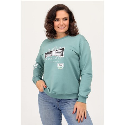 Свитшот женский 88515 (Оливковый)