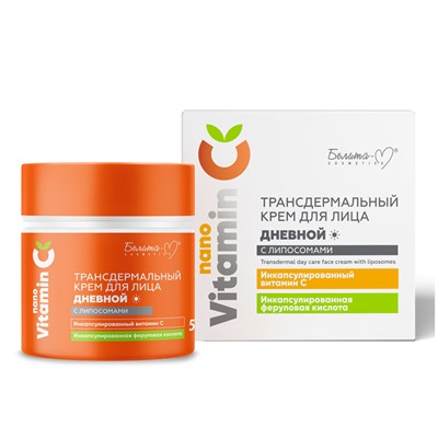 NANOVITAMIN С Трансдермальный Крем дневной с липосомами 50г