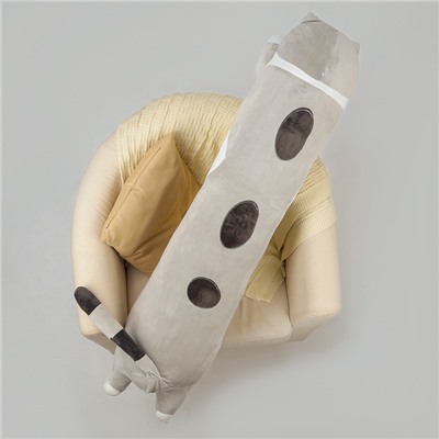 Мягкая игрушка без наполнителя «Котик», 130 см, цвет серый