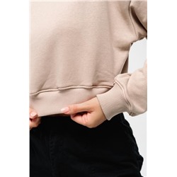 Свитшот 3 оверсайз короткий (Бежевый)