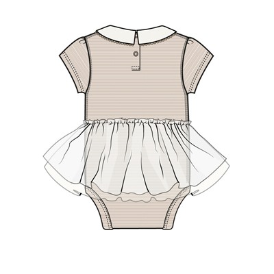 Платье-боди детское трикотажное для девочек