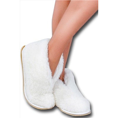 Обувь домашняя Бабуши из овечьего меха на трикотажной основе НАТАЛИ, 745712