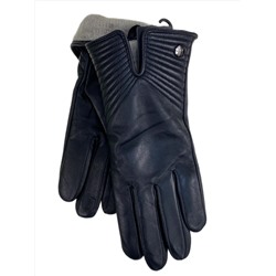 Женские  демисезонные перчатки из натуральной кожи, цвет черный