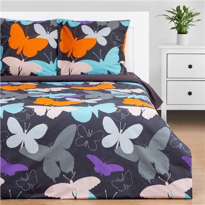 Постельное бельё 2-спальное «Этель» Butterflies, поплин