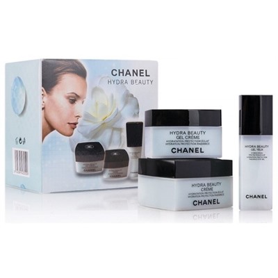 Косметический набор кремов 3 в 1 Chanel Hydra Beauty