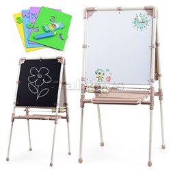 Мольберт «Доска знаний» двусторонний (бежевый-2)