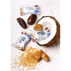 Финиковые конфеты без сахара / лен-кокос / 450 г / ТМ Фрутодень