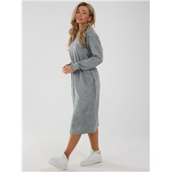 Платье П-049 (футер варёнка) (Серый)