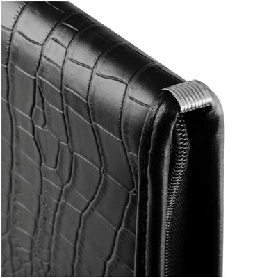 Папка кож/зам на молнии "Bergamo" тиснение крокодил ПА_КЗ_664