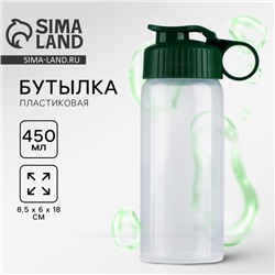 Бутылка для воды пластиковая «Вид 3», 450 мл