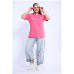 Футболка женская ФЖ0062А (Ярко-розовый)